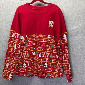 Disney World Spirit Jersey Christmas‎ Gingerbread Kids XL Mickey Mouse Holiday